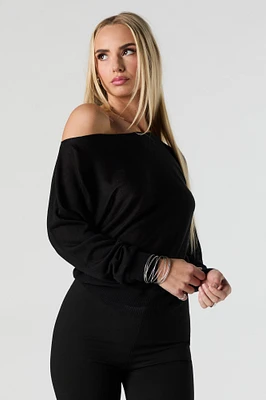 Off Shoulder Sweater