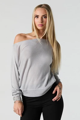 Off Shoulder Sweater