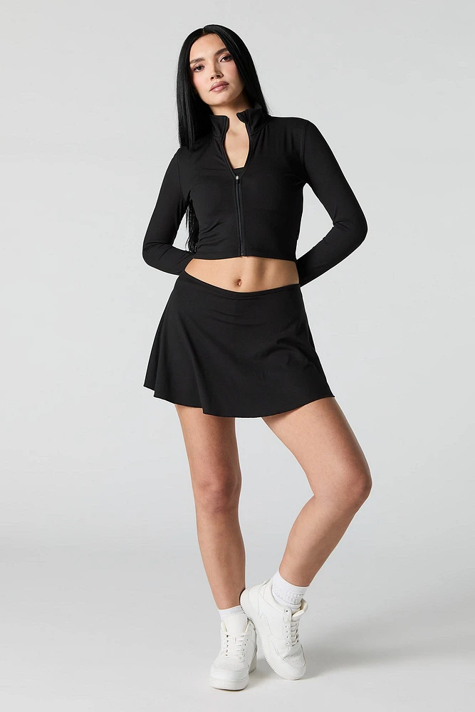 Active Zip-Up Long Sleeve Top