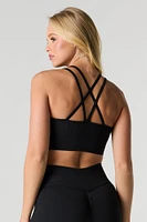 Seamless Strappy Sports Bra