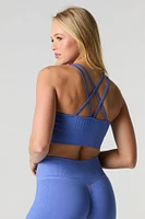 Seamless Strappy Sports Bra