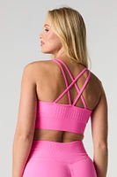 Seamless Strappy Sports Bra