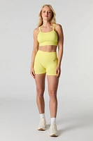 Soutien-gorge sport sans couture à lanières