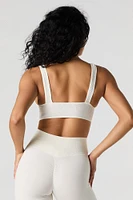 Débardeur Active côtelé sans couture à encolure en V avec bonnets intégrés