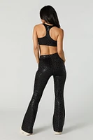 Active Cheetah Print Flare Pant