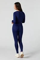 Legging Active avec bande de taille croisée