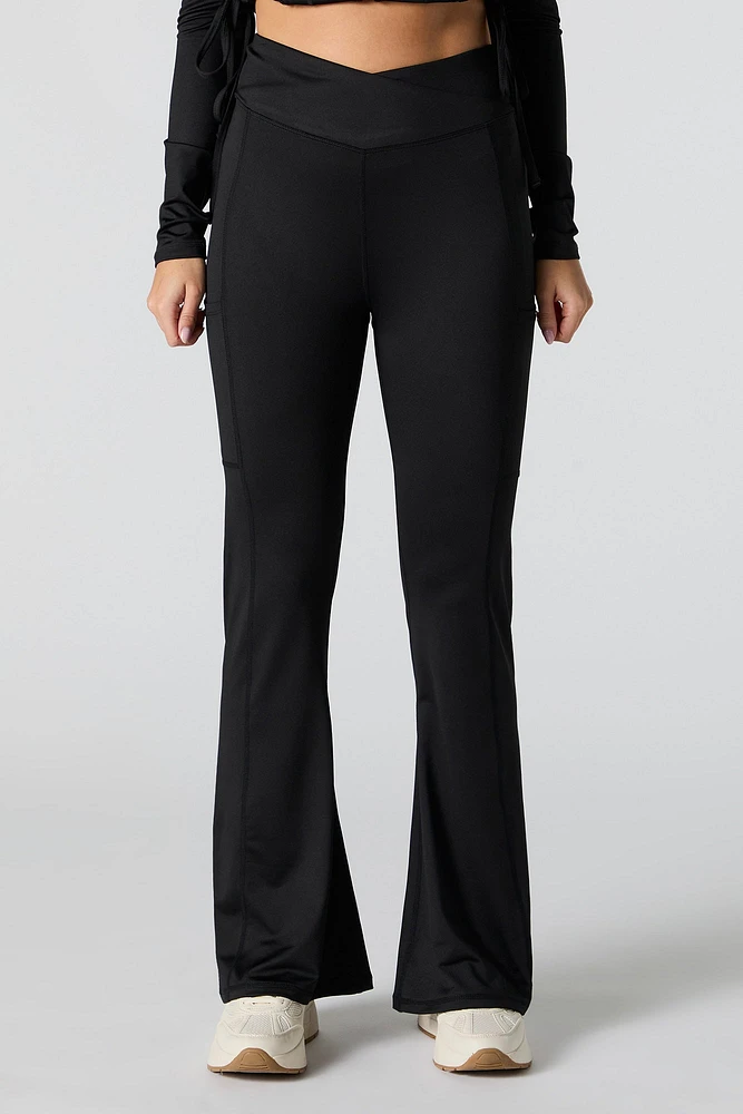 Active Criss Cross Waist Flare Pant