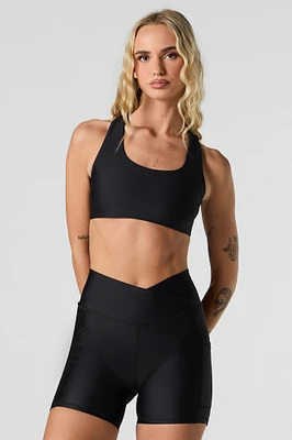 Crossover Waist Biker Short