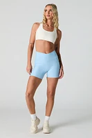 Crossover Waist Biker Short