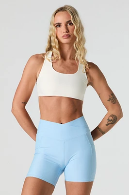 Crossover Waist Biker Short