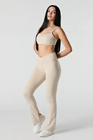 Active Crossover Waist Flare Legging