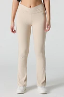 Active Crossover Waist Flare Legging