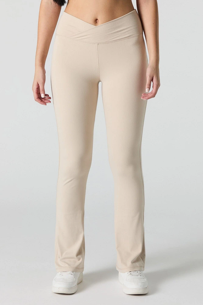 Active Crossover Waist Flare Legging