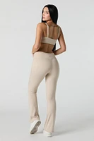 Legging Active Ã  jambe Ã©vasÃ©e avec bande de taille croisÃ©e