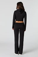 Legging Active à jambe évasée et taille pliée