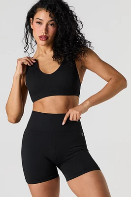 Active Seamless Ruched Back Short