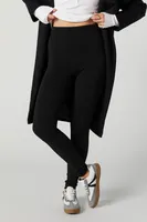 Seamless Ribbed Fleece Lined Legging