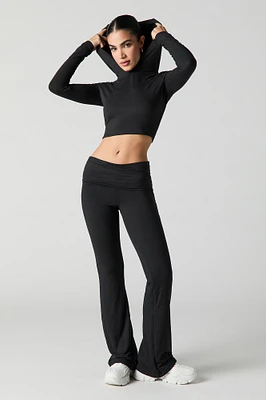 Active Soft Foldover Waist Flare Pant