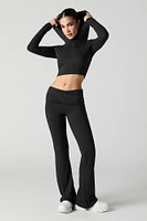 Active Soft Foldover Waist Flare Pant