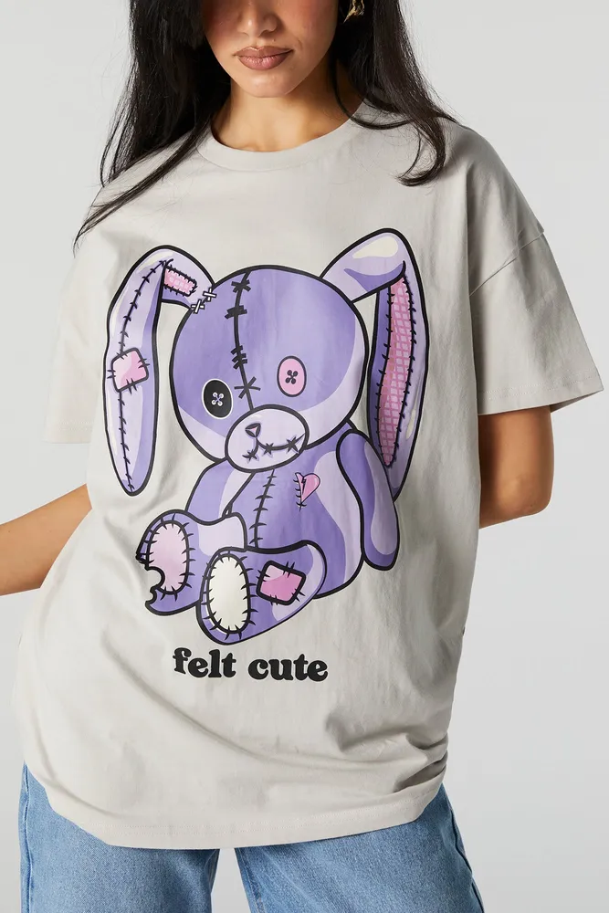 Felt Cute Graphic T-Shirt