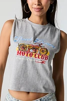 Moto Club Embroidered Tank