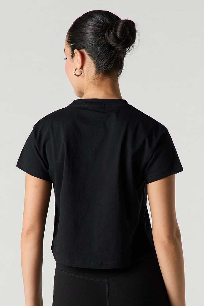 Club Graphic Cropped T-Shirt