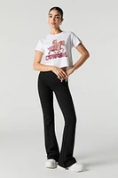 Cowgirl Rhinestone Graphic Cropped T-Shirt