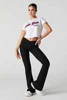 T-shirt court avec motif brodé New York 1984