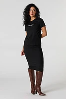 T-shirt avec motif brodé Rome