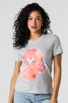 T-shirt à imprimé Valentines Puppy