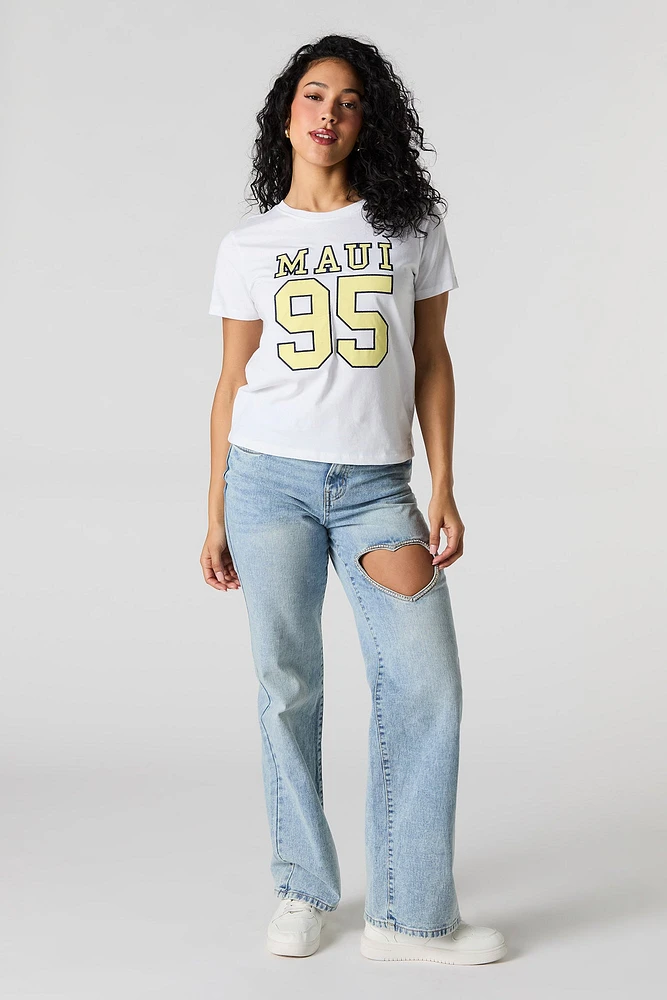Maui Twill Embroidered T-Shirt
