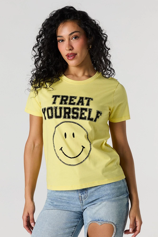T-shirt à imprimé Treat Yourself