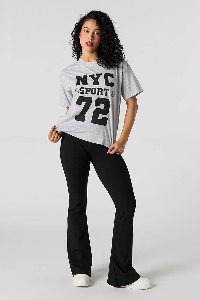 T-shirt décontracté à imprimé NYC Sport