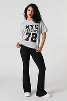 T-shirt décontracté à imprimé NYC Sport