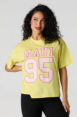 T-shirt décontracté avec motif brodé Maui en serg
