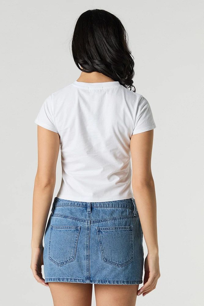 Raise Hell Graphic Cropped T-Shirt