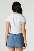 Raise Hell Graphic Cropped T-Shirt