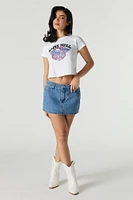 Raise Hell Graphic Cropped T-Shirt