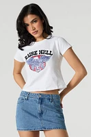 Raise Hell Graphic Cropped T-Shirt