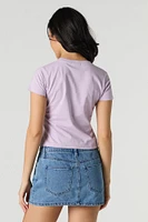 T-shirt court avec motif brodé Angel