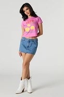 Yuzu Graphic Cropped T-Shirt