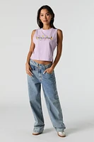 Embroidered Muscle Tank