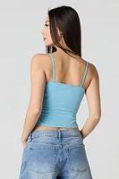 Graphic Bow Detail Tank