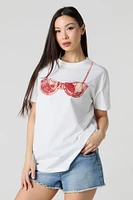 T-shirt à imprimé Bra