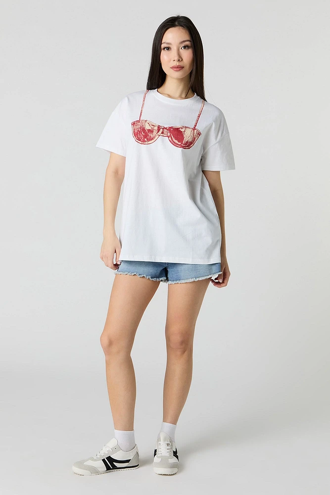 T-shirt à imprimé Bra