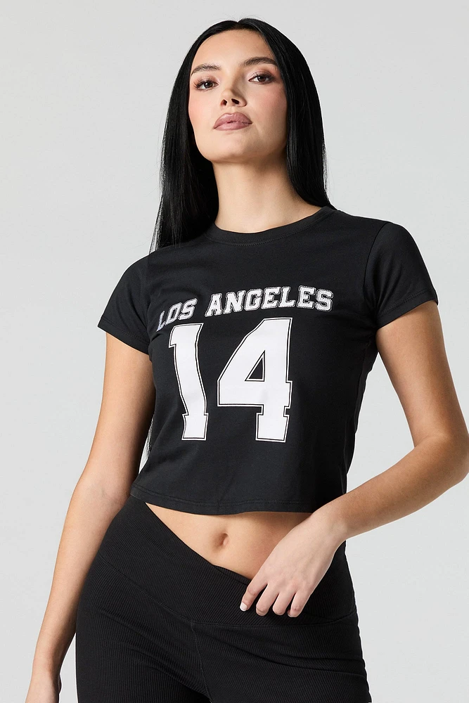 Los Angeles Graphic Cropped T-Shirt