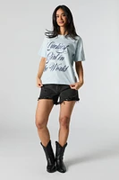 T-shirt à imprimé Luckiest Girl the World