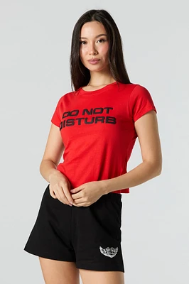 Do Not Disturb Puff Print Baby Tee