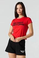 Do Not Disturb Puff Print Baby Tee