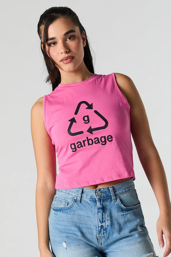 Garbage Graphic Relaxed Tank